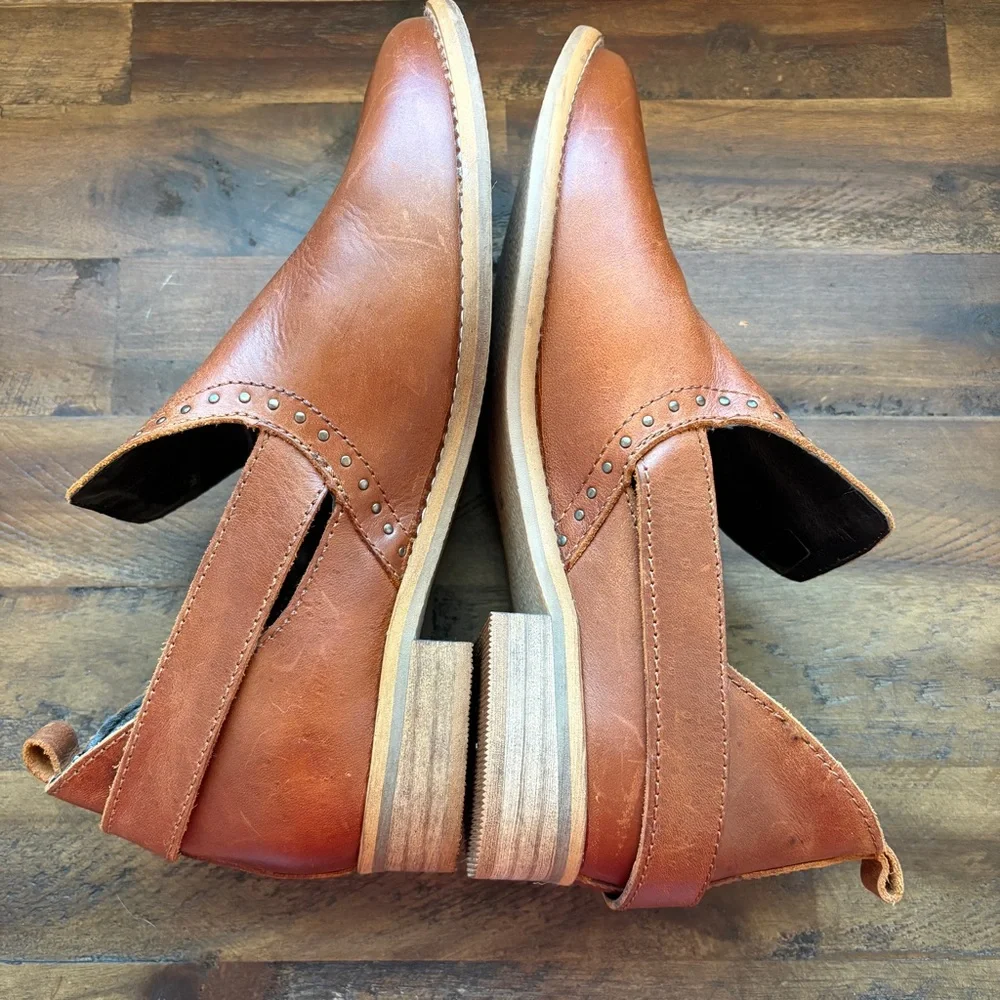 Musse & Cloud Gipsy Leather Ankle Booties Womens 7 Dressy Cowgirl Western NFR‎
